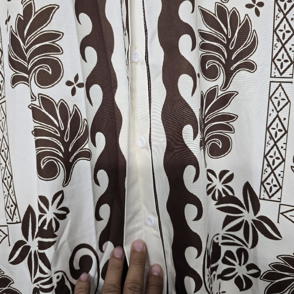 Brown and Cream Floral Skirt And TOP - Picture 13 of 13
